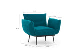 Fotoliu Oasis, 90x80x95 cm - Verde Petrol, SKU 859FTN1718