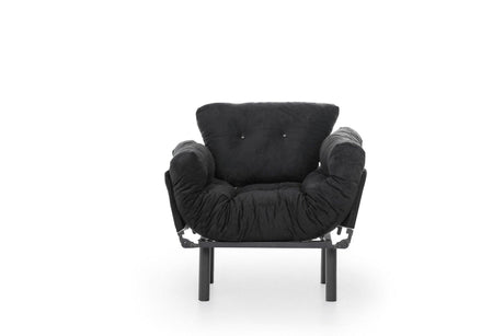 Fotoliu Extensibil Mocca, Negru