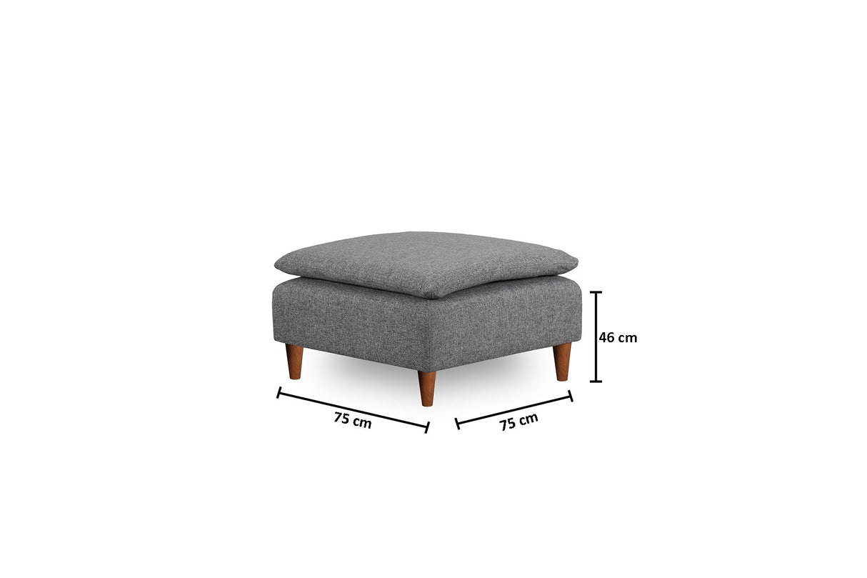 Taburet Lungo, Diverse culori, 75x75x46 cm - Gri deschis | SKU: 859FTN1941 | Taburet Lungo, 75x75x46 cm, varianta Gri deschis, produs pentru amenajarea locuinței, disponibil online în România la CasaMob