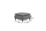 Taburet Lungo, Diverse culori, 75x75x46 cm - Gri deschis | SKU: 859FTN1941 | Taburet Lungo, 75x75x46 cm, varianta Gri deschis, produs pentru amenajarea locuinței, disponibil online în România la CasaMob