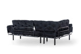 Canapea extensibilă de colț Mocca, interschimbabil, Diverse culori, 147x53x45 cm - Negru | SKU: 859FTN2007 | Canapea extensibilă de colț Mocca, interschimbabil, 147x53x45 cm, varianta Negru, produs pentru amenajarea locuinței, disponibil online în România la CasaMob