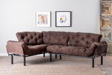 Canapea extensibilă de colț Mocca, interschimbabil, Diverse culori, 147x53x45 cm - Maro | SKU: 859FTN2009 | Canapea extensibilă de colț Mocca, interschimbabil, 147x53x45 cm, varianta Maro, produs pentru amenajarea locuinței, disponibil online în România la CasaMob
