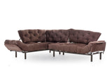 Canapea extensibilă de colț Mocca, interschimbabil, Diverse culori, 147x53x45 cm - Maro | SKU: 859FTN2009 | Canapea extensibilă de colț Mocca, interschimbabil, 147x53x45 cm, varianta Maro, produs pentru amenajarea locuinței, disponibil online în România la CasaMob