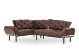 Canapea extensibilă de colț Mocca, interschimbabil, Diverse culori, 147x53x45 cm - Maro | SKU: 859FTN2009 | Canapea extensibilă de colț Mocca, interschimbabil, 147x53x45 cm, varianta Maro, produs pentru amenajarea locuinței, disponibil online în România la CasaMob