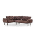 Maro | SKU: 859FTN2009 | Canapea extensibilă de colț Mocca, interschimbabil, 147x53x45 cm, varianta Maro, produs pentru amenajarea locuinței, disponibil online în România la CasaMob