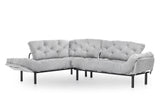 Canapea extensibilă de colț Mocca, interschimbabil, Diverse culori, 147x53x45 cm - Gri deschis | SKU: 859FTN2012 | Canapea extensibilă de colț Mocca, interschimbabil, 147x53x45 cm, varianta Gri deschis, produs pentru amenajarea locuinței, disponibil online în România la CasaMob