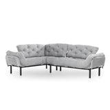 Canapea extensibilă de colț Mocca, interschimbabil, Diverse culori, 147x53x45 cm - Gri deschis | SKU: 859FTN2012 | Canapea extensibilă de colț Mocca, interschimbabil, 147x53x45 cm, varianta Gri deschis, produs pentru amenajarea locuinței, disponibil online în România la CasaMob