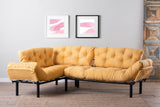 Canapea extensibilă de colț Mocca, interschimbabil, Diverse culori, 147x53x45 cm - Galben | SKU: 859FTN2014 | Canapea extensibilă de colț Mocca, interschimbabil, 147x53x45 cm, varianta Galben, produs pentru amenajarea locuinței, disponibil online în România la CasaMob