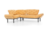 Canapea extensibilă de colț Mocca, interschimbabil, Diverse culori, 147x53x45 cm - Galben | SKU: 859FTN2014 | Canapea extensibilă de colț Mocca, interschimbabil, 147x53x45 cm, varianta Galben, produs pentru amenajarea locuinței, disponibil online în România la CasaMob
