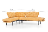 Canapea extensibilă de colț Mocca, interschimbabil, Diverse culori, 147x53x45 cm - Galben | SKU: 859FTN2014 | Canapea extensibilă de colț Mocca, interschimbabil, 147x53x45 cm, varianta Galben, produs pentru amenajarea locuinței, disponibil online în România la CasaMob