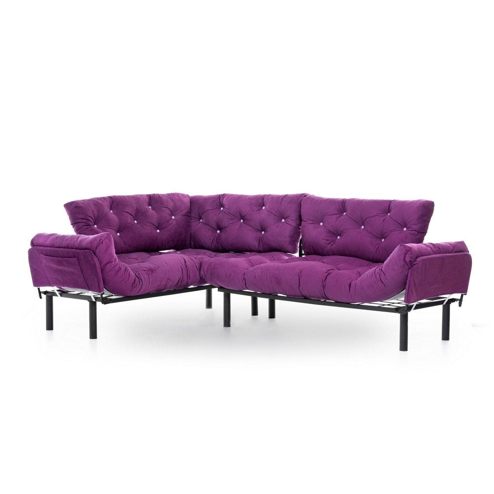 Canapea extensibilă de colț Mocca, interschimbabil, Diverse culori, 147x53x45 cm - Mov | SKU: 859FTN2016 | Canapea extensibilă de colț Mocca, interschimbabil, 147x53x45 cm, varianta Mov, produs pentru amenajarea locuinței, disponibil online în România la CasaMob