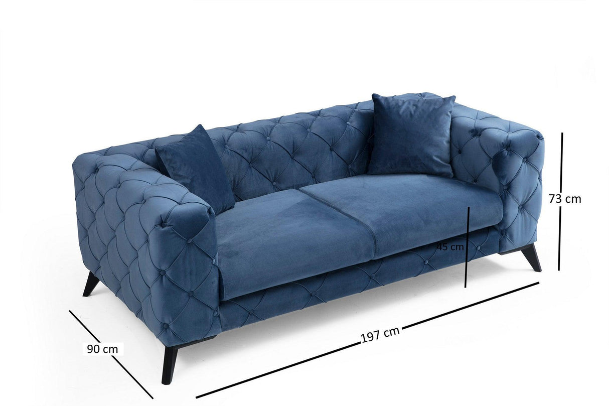 Canapea fixă Como, Diverse culori, Diverse configurații, Diverse dimensiuni - Albastru - Nespecificată - 2 locuri | SKU: 859FTN2033 | Canapea fixă Como, varianta Albastru - Nespecificată - 2 locuri, produs pentru amenajarea locuinței, disponibil online în România la CasaMob