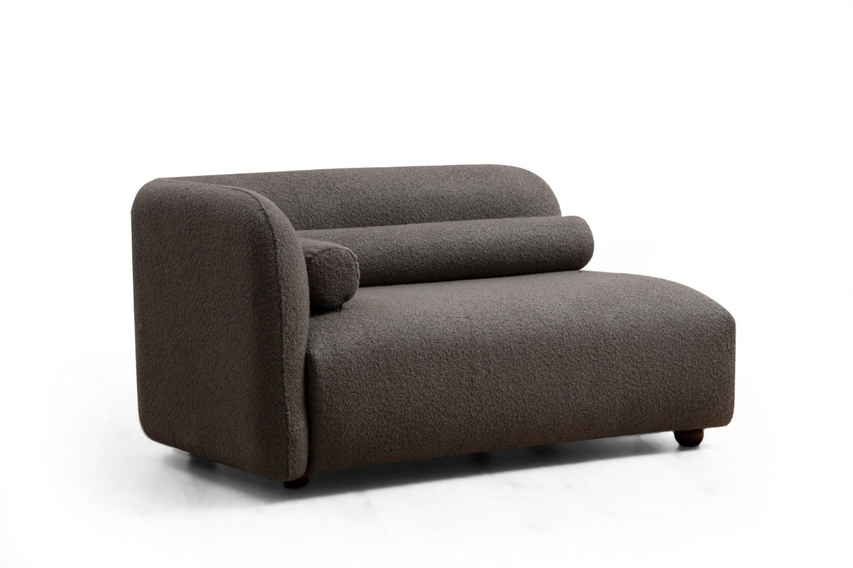 Canapea fixă 3 locuri Victoria Grey Bouclette, Gri