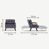Fotoliu extensibil Sando Single, Diverse culori, Diverse dimensiuni - Maroon - 67x50x41 cm | SKU: 859FTN2327 | Fotoliu extensibil Sando Single, varianta Maroon - 67x50x41 cm, produs pentru amenajarea locuinței, disponibil online în România la CasaMob
