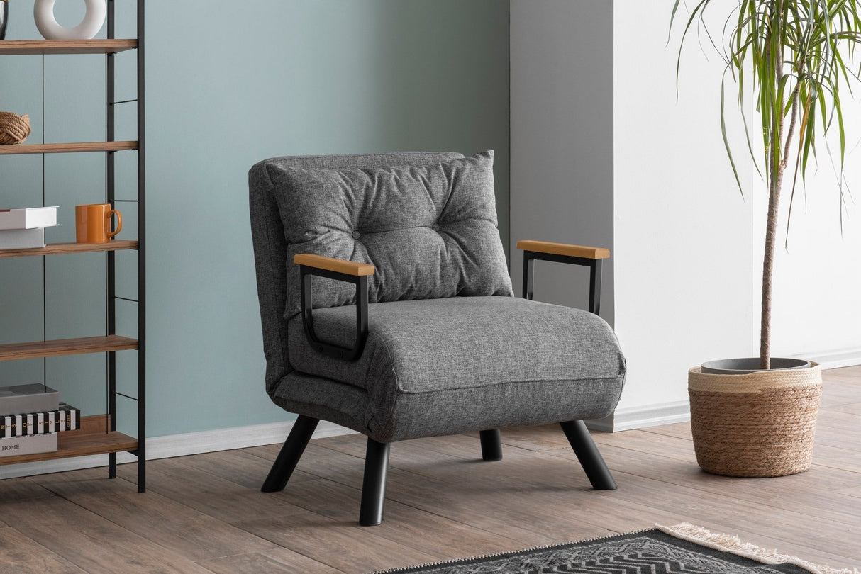 Fotoliu extensibil Sando Single, Diverse culori, Diverse dimensiuni - Gri deschis - 67x50x41 cm | SKU: 859FTN2819 | Fotoliu extensibil Sando Single, varianta Gri deschis - 67x50x41 cm, produs pentru amenajarea locuinței, disponibil online în România la CasaMob