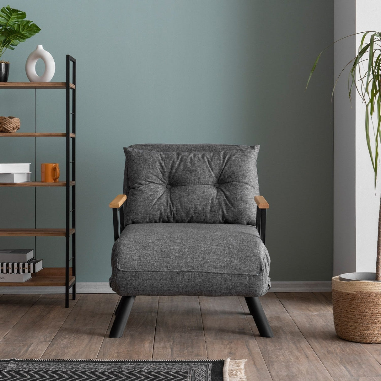 Fotoliu extensibil Sando Single, Diverse culori, Diverse dimensiuni - Gri deschis - 67x50x41 cm | SKU: 859FTN2819 | Fotoliu extensibil Sando Single, varianta Gri deschis - 67x50x41 cm, produs pentru amenajarea locuinței, disponibil online în România la CasaMob