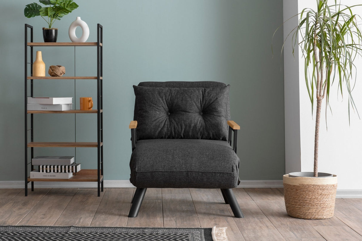 Fotoliu extensibil Sando Single, Diverse culori, Diverse dimensiuni - Gri închis - 67x50x41 cm | SKU: 859FTN2820 | Fotoliu extensibil Sando Single, varianta Gri închis - 67x50x41 cm, produs pentru amenajarea locuinței, disponibil online în România la CasaMob