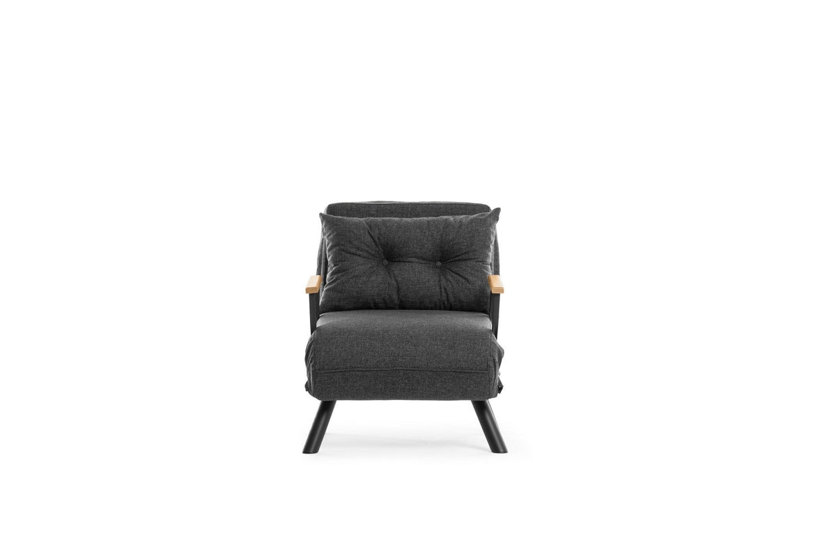 Gri închis - 67x50x41 cm | SKU: 859FTN2820 | Fotoliu extensibil Sando Single, varianta Gri închis - 67x50x41 cm, produs pentru amenajarea locuinței, disponibil online în România la CasaMob