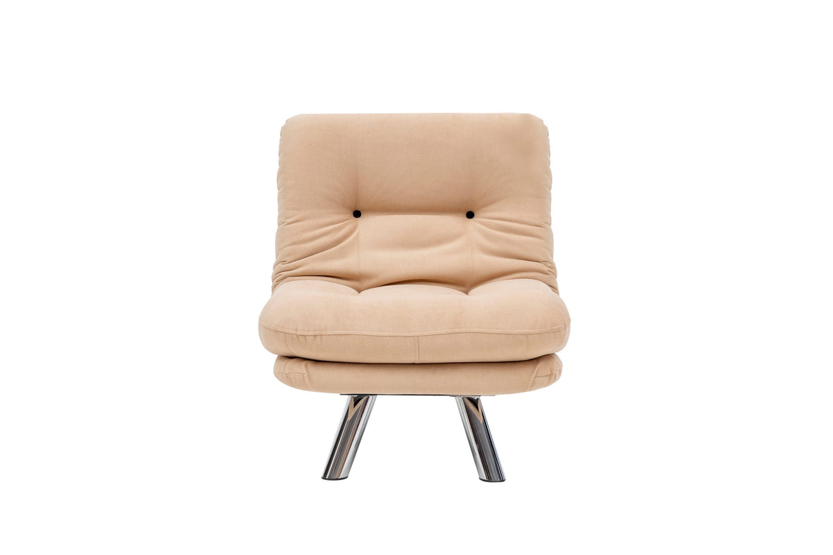 Crem | SKU: 859FTN2320 | Fotoliu extensibil Misa Small Solo, 70x52x40 cm, varianta Crem, produs pentru amenajarea locuinței, disponibil online în România la CasaMob