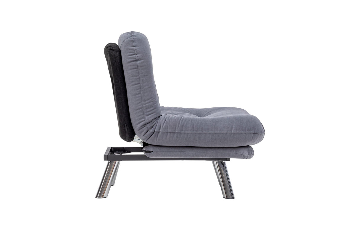 Gri | SKU: 859FTN2321 | Fotoliu extensibil Misa Small Solo, 70x52x40 cm, varianta Gri, produs pentru amenajarea locuinței, disponibil online în România la CasaMob