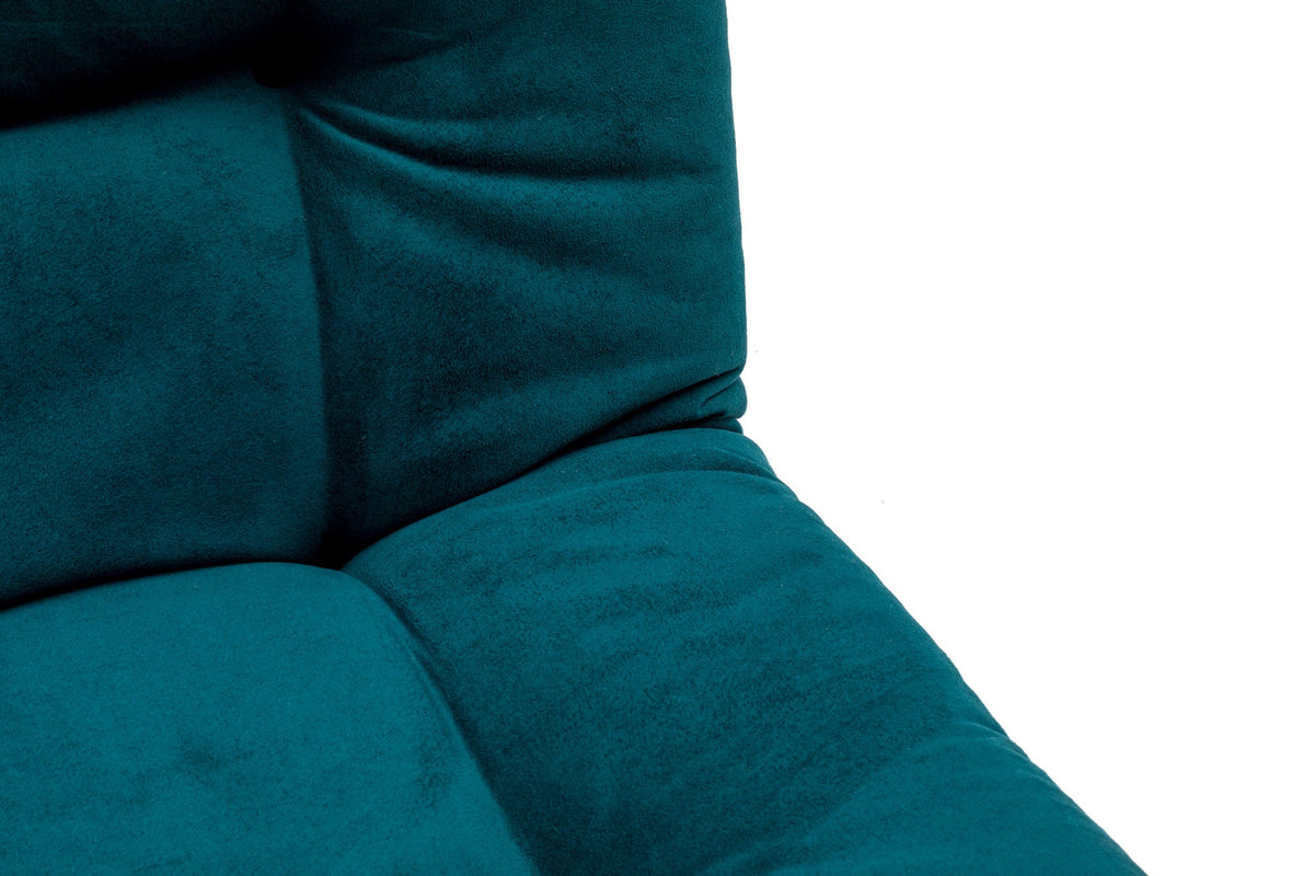 Petrol green | SKU: 859FTN2322 | Fotoliu extensibil Misa Small Solo, 70x52x40 cm, varianta Petrol green, produs pentru amenajarea locuinței, disponibil online în România la CasaMob