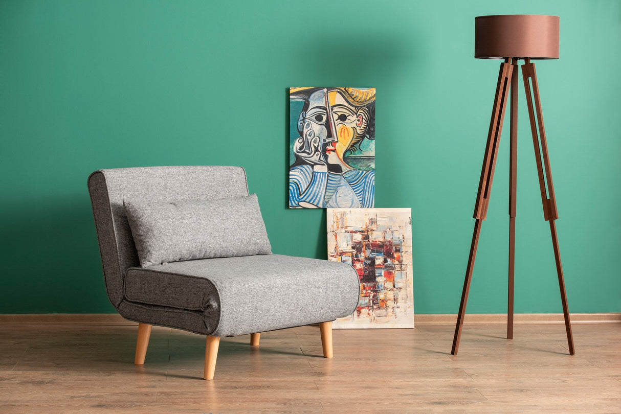 Fotoliu extensibil Folde Single, Diverse culori, 80x50x42 cm - Gri deschis | SKU: 859FTN2330 | Fotoliu extensibil Folde Single, 80x50x42 cm, varianta Gri deschis, produs pentru amenajarea locuinței, disponibil online în România la CasaMob