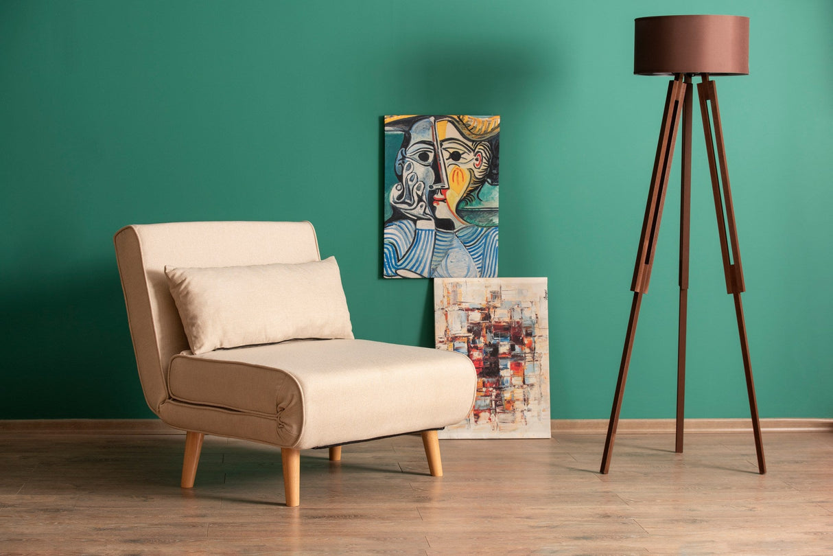 Fotoliu extensibil Folde Single, Diverse culori, 80x50x42 cm - Crem | SKU: 859FTN2331 | Fotoliu extensibil Folde Single, 80x50x42 cm, varianta Crem, produs pentru amenajarea locuinței, disponibil online în România la CasaMob