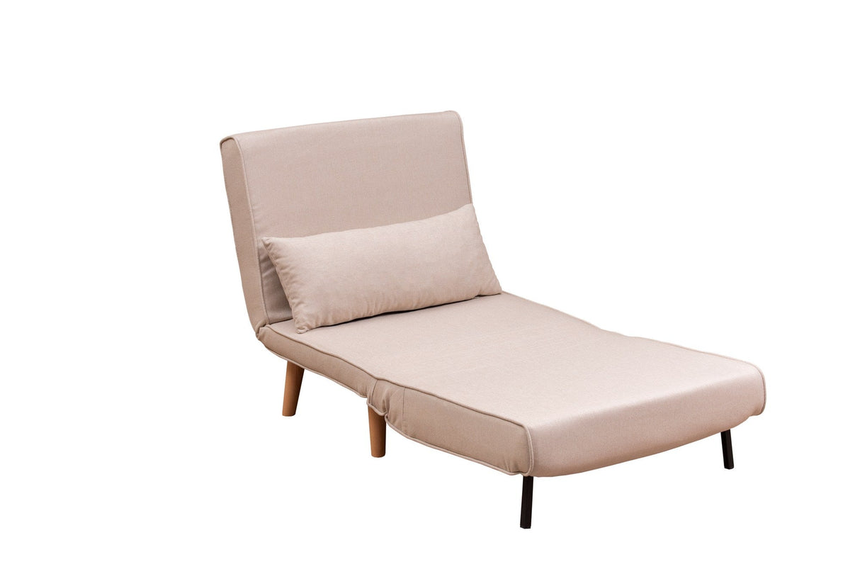 Fotoliu extensibil Folde Single, Diverse culori, 80x50x42 cm - Crem | SKU: 859FTN2331 | Fotoliu extensibil Folde Single, 80x50x42 cm, varianta Crem, produs pentru amenajarea locuinței, disponibil online în România la CasaMob