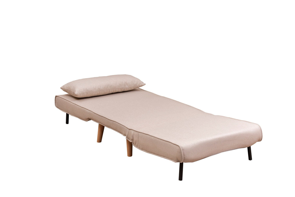 Fotoliu extensibil Folde Single, Diverse culori, 80x50x42 cm - Crem | SKU: 859FTN2331 | Fotoliu extensibil Folde Single, 80x50x42 cm, varianta Crem, produs pentru amenajarea locuinței, disponibil online în România la CasaMob