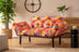 Multicolor | SKU: 859FTN2704 | Canapea extensibilă 2 locuri Nitta, Patchwork, Multicolor, 155x70x80 cm, varianta Multicolor, produs pentru amenajarea locuinței, disponibil online în România la CasaMob