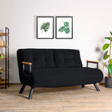 Canapea extensibilă 2 locuri Sando, Diverse culori, 133x50x41 cm - Negru | SKU: 859FTN2706 | Canapea extensibilă 2 locuri Sando, 133x50x41 cm, varianta Negru, produs pentru amenajarea locuinței, disponibil online în România la CasaMob