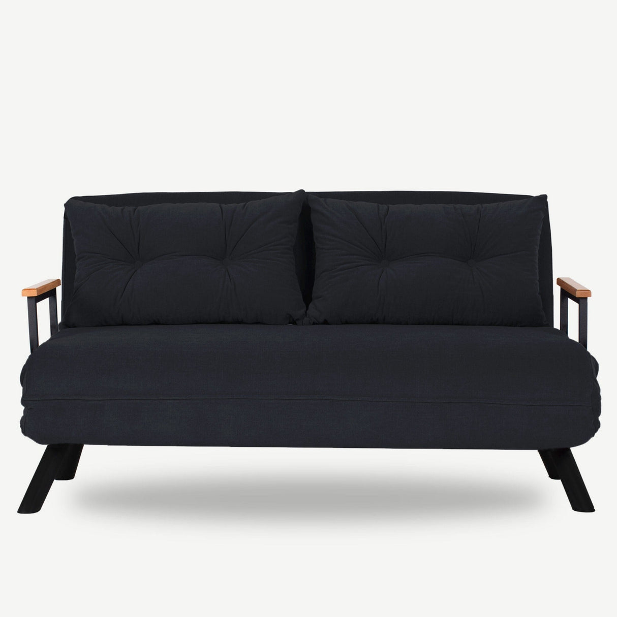 Canapea extensibilă 2 locuri Sando, Diverse culori, 133x50x41 cm - Negru | SKU: 859FTN2706 | Canapea extensibilă 2 locuri Sando, 133x50x41 cm, varianta Negru, produs pentru amenajarea locuinței, disponibil online în România la CasaMob