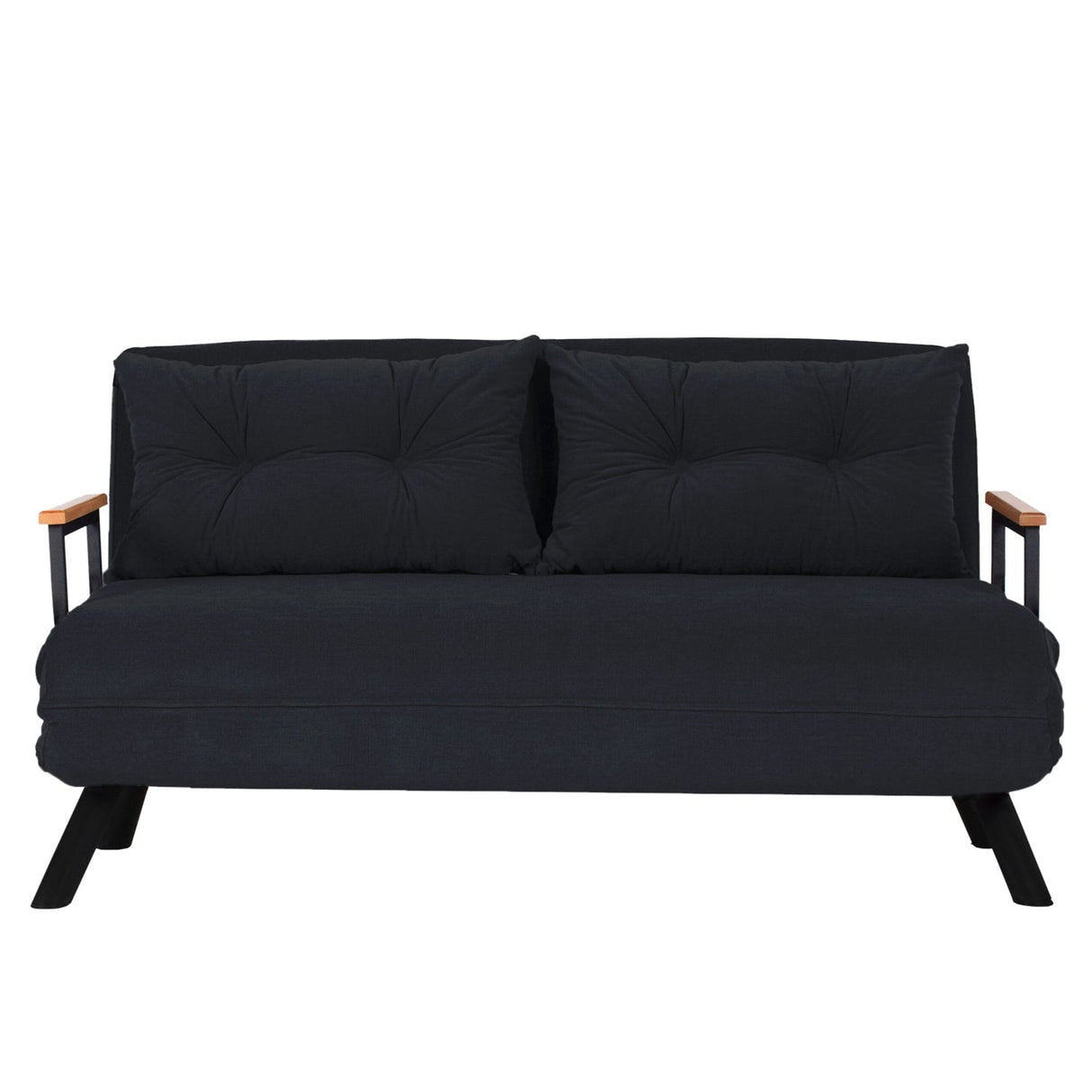 Canapea extensibilă 2 locuri Sando, Diverse culori, 133x50x41 cm - Negru | SKU: 859FTN2706 | Canapea extensibilă 2 locuri Sando, 133x50x41 cm, varianta Negru, produs pentru amenajarea locuinței, disponibil online în România la CasaMob