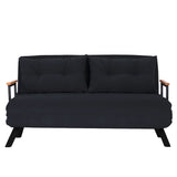 Canapea extensibilă 2 locuri Sando, Diverse culori, 133x50x41 cm - Negru | SKU: 859FTN2706 | Canapea extensibilă 2 locuri Sando, 133x50x41 cm, varianta Negru, produs pentru amenajarea locuinței, disponibil online în România la CasaMob