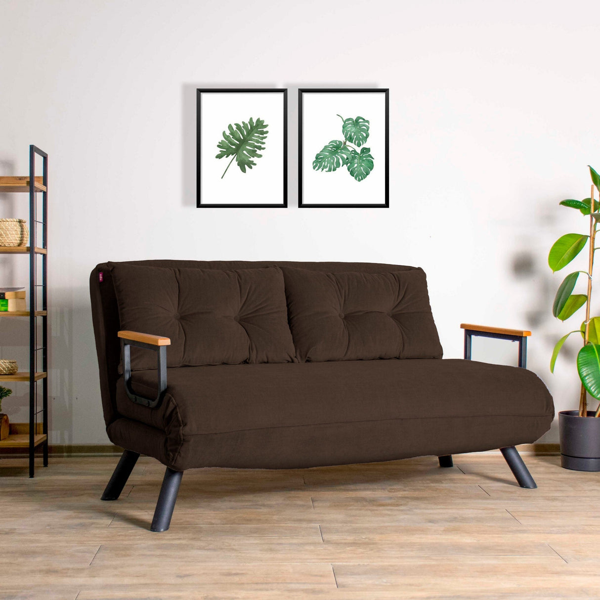 Canapea extensibilă 2 locuri Sando, Diverse culori, 133x50x41 cm - Maro | SKU: 859FTN2708 | Canapea extensibilă 2 locuri Sando, 133x50x41 cm, varianta Maro, produs pentru amenajarea locuinței, disponibil online în România la CasaMob