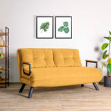 Canapea extensibilă 2 locuri Sando, Diverse culori, 133x50x41 cm - Muștar | SKU: 859FTN2709 | Canapea extensibilă 2 locuri Sando, 133x50x41 cm, varianta Muștar, produs pentru amenajarea locuinței, disponibil online în România la CasaMob
