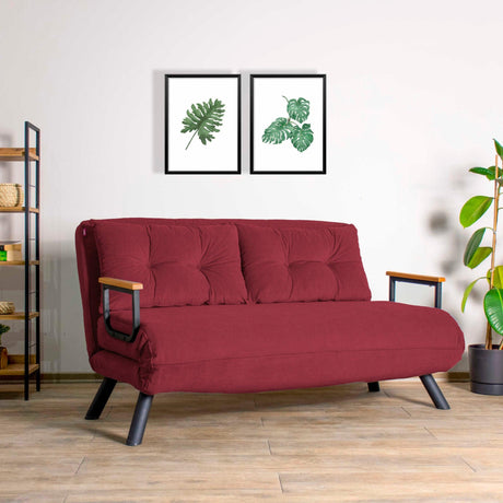 Canapea extensibilă 2 locuri Micic, Diverse culori, 133x50x41 cm