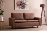 Canapea fixă 2 locuri Lungo, Diverse culori, 150x52x46 cm - Maro deschis | SKU: 859FTN2712 | Canapea fixă 2 locuri Lungo, 150x52x46 cm, varianta Maro deschis, produs pentru amenajarea locuinței, disponibil online în România la CasaMob