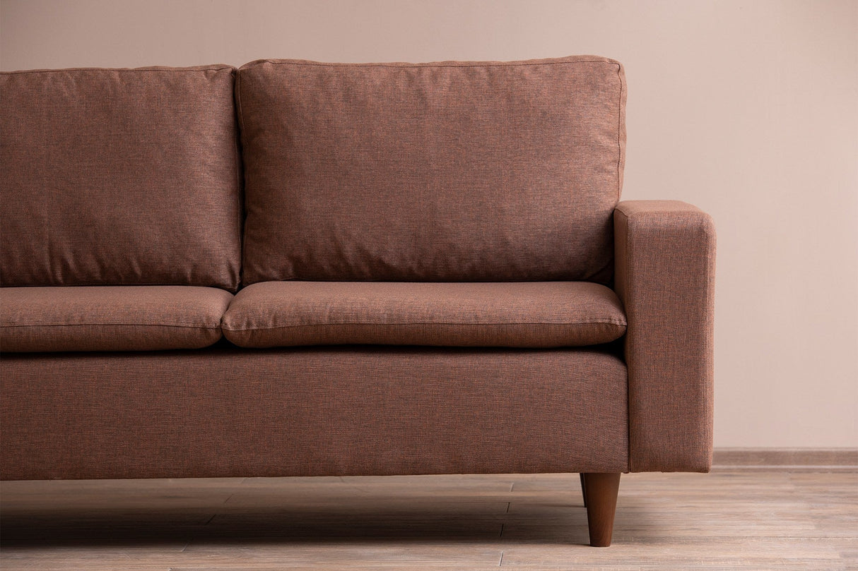 Canapea fixă 2 locuri Lungo, Diverse culori, 150x52x46 cm - Maro deschis | SKU: 859FTN2712 | Canapea fixă 2 locuri Lungo, 150x52x46 cm, varianta Maro deschis, produs pentru amenajarea locuinței, disponibil online în România la CasaMob