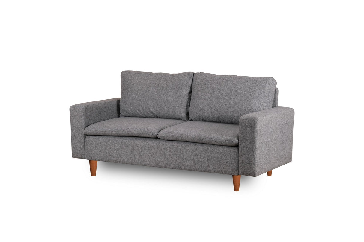 Canapea fixă 2 locuri Lungo, Diverse culori, 150x52x46 cm - Gri deschis | SKU: 859FTN2713 | Canapea fixă 2 locuri Lungo, 150x52x46 cm, varianta Gri deschis, produs pentru amenajarea locuinței, disponibil online în România la CasaMob