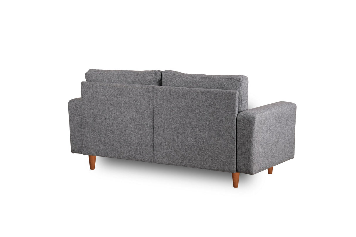 Canapea fixă 2 locuri Lungo, Diverse culori, 150x52x46 cm - Gri deschis | SKU: 859FTN2713 | Canapea fixă 2 locuri Lungo, 150x52x46 cm, varianta Gri deschis, produs pentru amenajarea locuinței, disponibil online în România la CasaMob