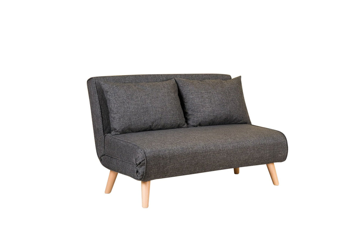Canapea extensibilă 2 locuri Folde, Diverse culori, 120x80x79 cm - Gri închis | SKU: 859FTN2714 | Canapea extensibilă 2 locuri Folde, 120x80x79 cm, varianta Gri închis, produs pentru amenajarea locuinței, disponibil online în România la CasaMob