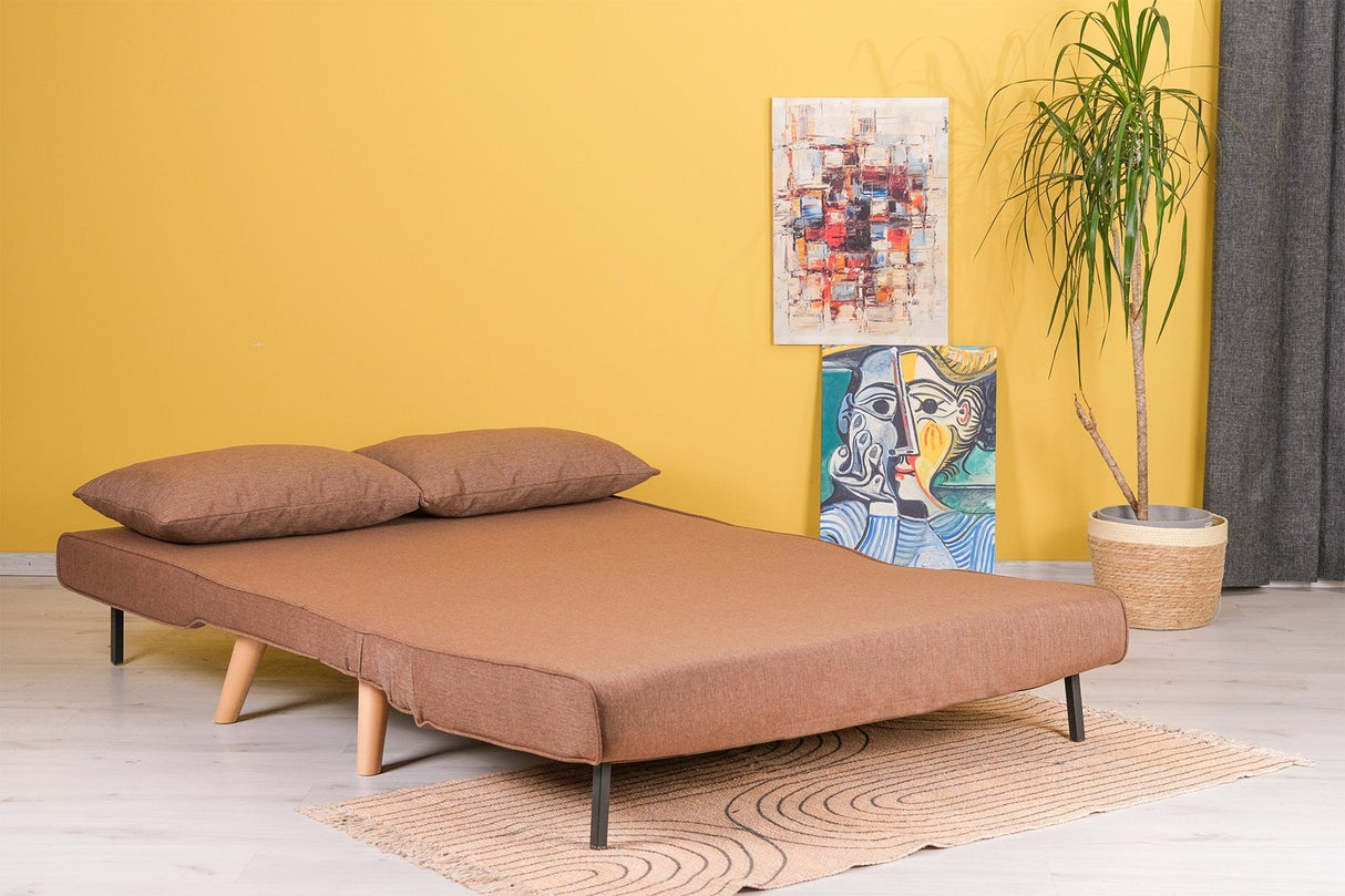 Canapea extensibilă 2 locuri Folde, Diverse culori, 120x80x79 cm - Maro | SKU: 859FTN2715 | Canapea extensibilă 2 locuri Folde, 120x80x79 cm, varianta Maro, produs pentru amenajarea locuinței, disponibil online în România la CasaMob