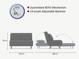 Canapea extensibilă 2 locuri Folde, Diverse culori, 120x80x79 cm - Maro | SKU: 859FTN2715 | Canapea extensibilă 2 locuri Folde, 120x80x79 cm, varianta Maro, produs pentru amenajarea locuinței, disponibil online în România la CasaMob