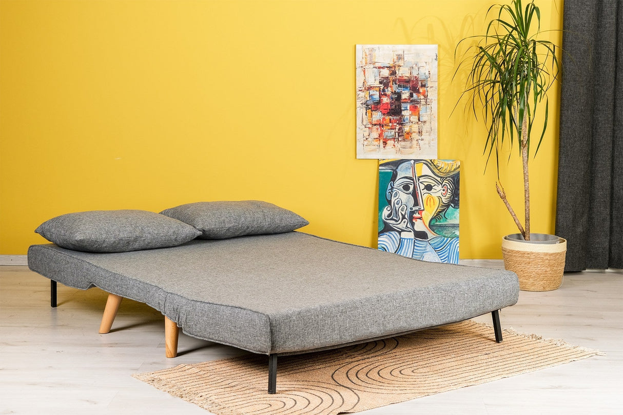 Canapea extensibilă 2 locuri Folde, Diverse culori, 120x80x79 cm - Gri deschis | SKU: 859FTN2716 | Canapea extensibilă 2 locuri Folde, 120x80x79 cm, varianta Gri deschis, produs pentru amenajarea locuinței, disponibil online în România la CasaMob