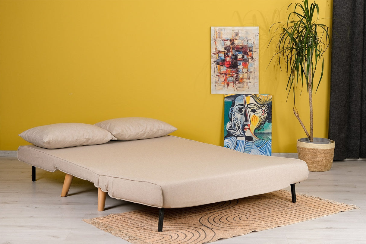 Canapea extensibilă 2 locuri Folde, Diverse culori, 120x80x79 cm - Crem | SKU: 859FTN2717 | Canapea extensibilă 2 locuri Folde, 120x80x79 cm, varianta Crem, produs pentru amenajarea locuinței, disponibil online în România la CasaMob