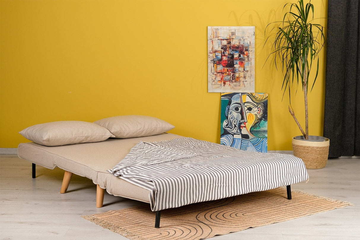 Canapea extensibilă 2 locuri Folde, Diverse culori, 120x80x79 cm - Crem | SKU: 859FTN2717 | Canapea extensibilă 2 locuri Folde, 120x80x79 cm, varianta Crem, produs pentru amenajarea locuinței, disponibil online în România la CasaMob