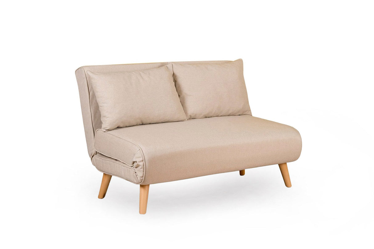 Canapea extensibilă 2 locuri Folde, Diverse culori, 120x80x79 cm - Crem | SKU: 859FTN2717 | Canapea extensibilă 2 locuri Folde, 120x80x79 cm, varianta Crem, produs pentru amenajarea locuinței, disponibil online în România la CasaMob