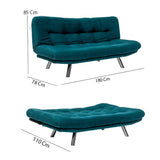 Canapea extensibilă 3 locuri Misa, Diverse culori, 175x52x40 cm - Verde petrol | SKU: 859FTN2803 | Canapea extensibilă 3 locuri Misa, 175x52x40 cm, varianta Verde petrol, produs pentru amenajarea locuinței, disponibil online în România la CasaMob