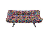 Canapea extensibilă 3 locuri Misa, Patchwork, Multicolor, 175x52x40 cm